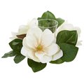 Nearly Naturals 13 in. Magnolia Artificial Candelabrum Arrangement 4346